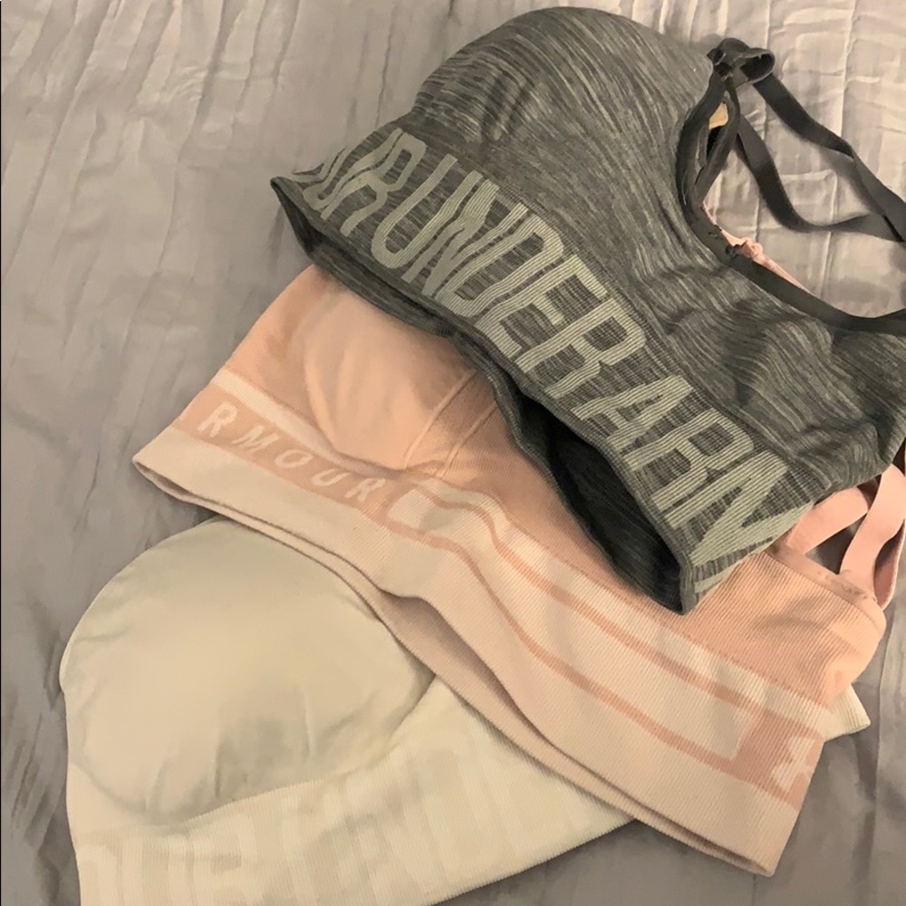 3 Under Armour Sport Bras